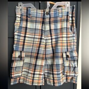 Arizona Jean Co Boy's 12 Reg Plaid Adjustable Waist Shorts